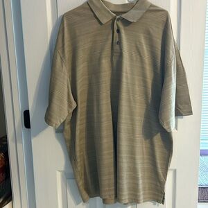 Pronto Uomo 3 button polo shirt, Size 3X, tan